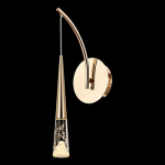 دیوارکوب طلایی با پایه ساده