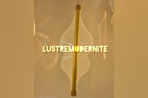 لوستر آویز مدل موجدار تکی