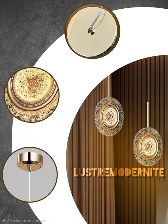 پخش نور خیرهکننده در آویز لوستر مدرنیته