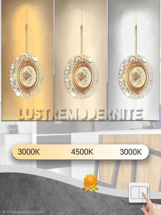 آویز مدرن ۳ حالته با قابلیت تغییر رنگ نور هوشمند