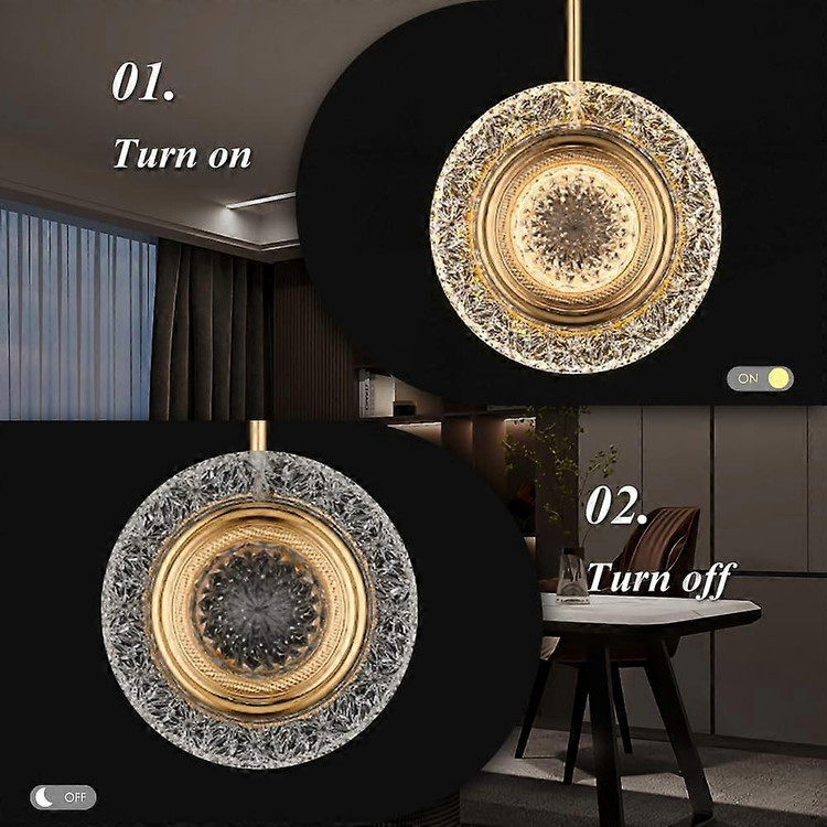 طراحی نوری مدرن با آویز دایرهای ۱۷ سانتیمتری