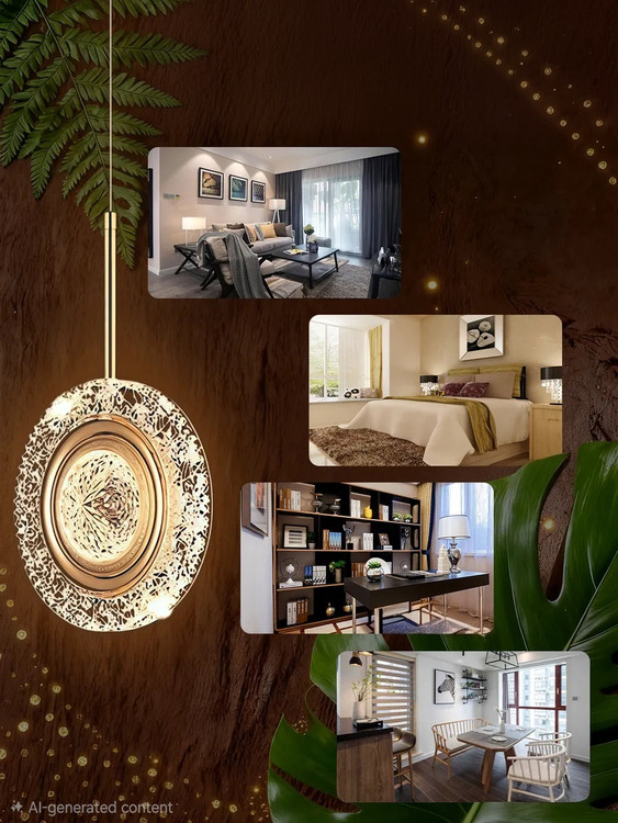 لوستر مدرن مناسب بالای پاتختی و میز ناهارخوری