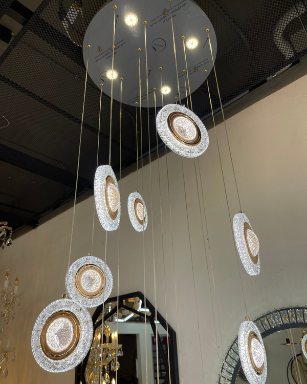 اکسسوری روشنایی باکلاس با کیفیت آبکاری آنودایز طلایی