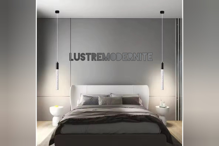 لوستر مینیمال مشکی سه حالته انحصاری لوستر مدرنیته