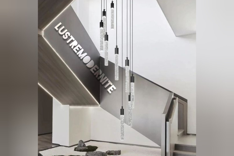 آویز بلند و چند تایی با ۳ حالت نور لوستر مدرنیته