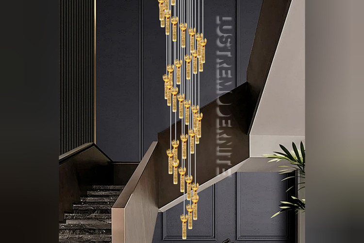 ست روشنایی لوکس شامل آویز و دیواری سه حالته