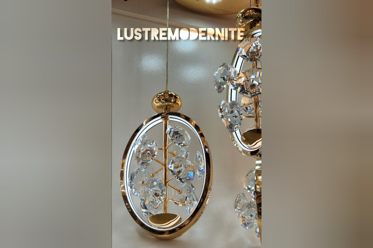 لوستر مدرن مدل رویال دیاموند با کریستال جواهری