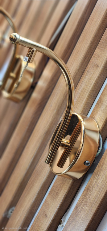 عکس نزدیک از کیفیت آبکاری رزگلد لوستر