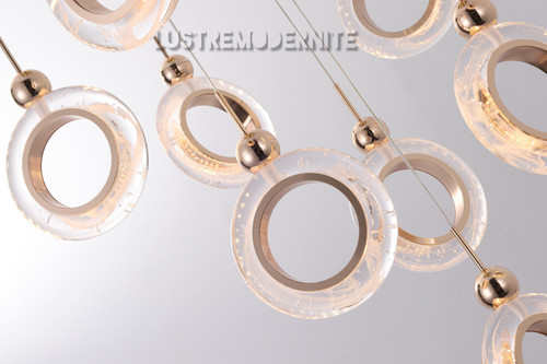 لوستر مدرن حلقهای مدل هاله