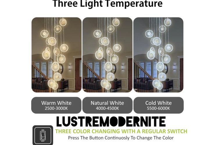 عکس ژورنالی لوستر مدرن ۱۲ شعله