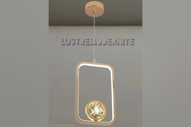 جزئیات کریستال حبابدار لوستر مدل گلدن فریم