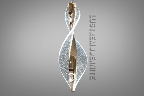 لوستر مدرن کریستالی مارپیچ