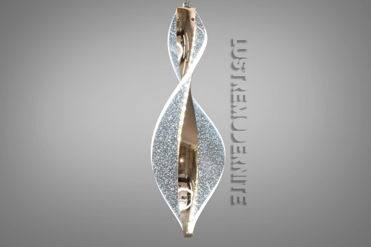 لوستر مدرن کریستالی مارپیچ