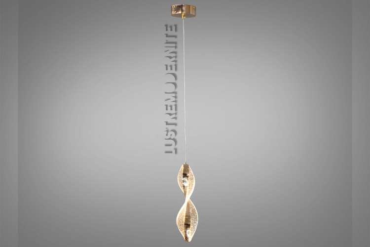 آویز و دیوارکوب مدل گلکسی مارپیچ بزرگ 45 سانت رزگلد کد ۳۶۴۶