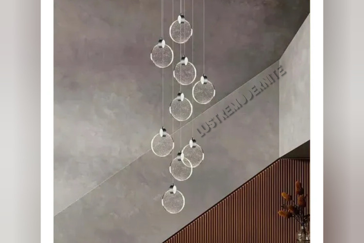نورپردازی مینیمال با آویز دیسکی برند مدرنیته
